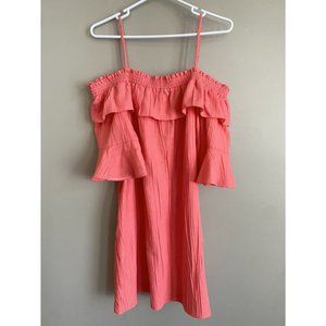 Vivi Peach/Coral Summer Dress L